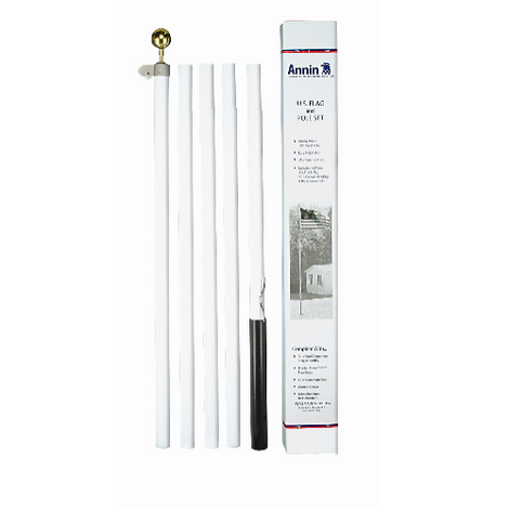 18' Steel Pole Flagpole Kit - Gates Flag & Banner
